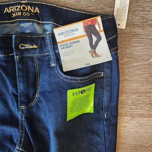 Arizona Jeans Fave Super Skinny Slender Fit Jeans Women's‎ Size 3 - Picture 4 of 4